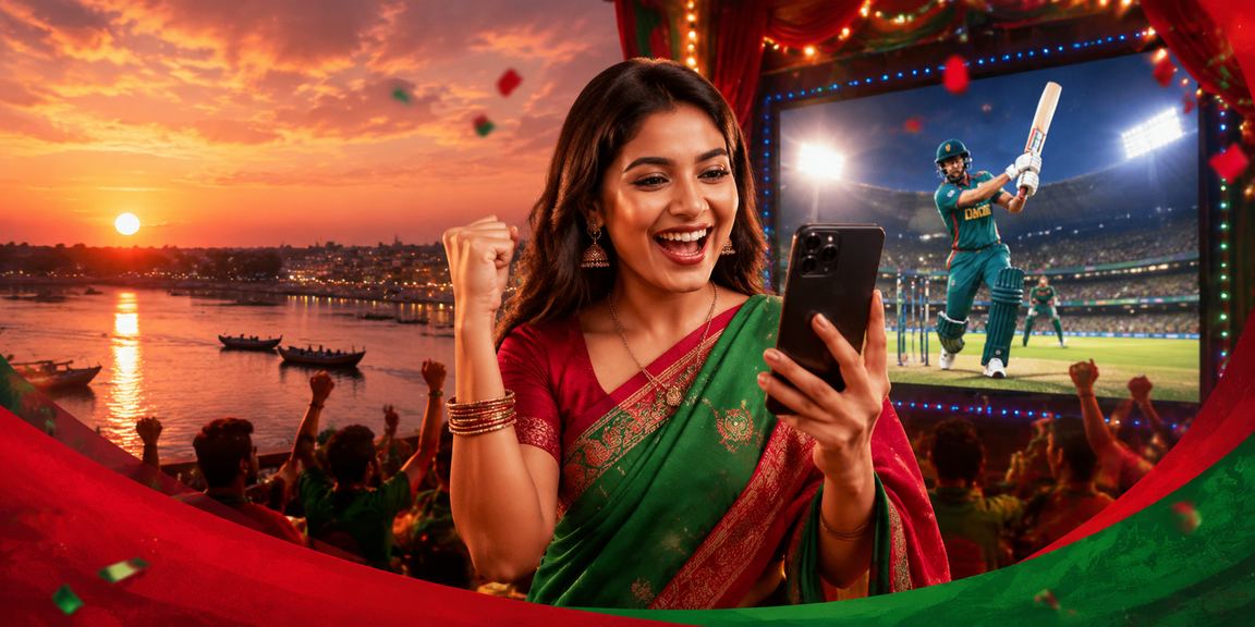বগুড়ার ক্রিকেট বেটিং লাল-সবুজ থিম